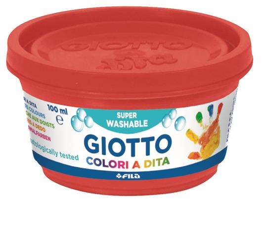 Tempera Giotto Colori a Dita - 6x100 ml - Giotto - Cartoleria e scuola | IBS