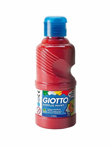 Tempera acrilica Giotto. Flacone 250 ml. Rosso - 2