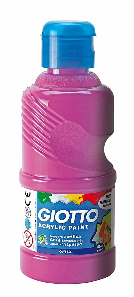 Tempera acrilica Giotto. Flacone 250 ml. Magenta - 2