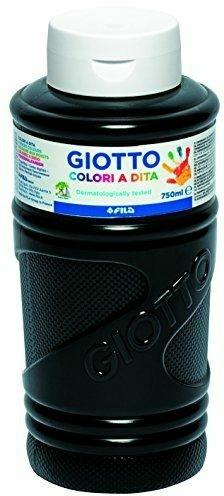 Colori a dita Giotto. Flacone 750 ml. Nero