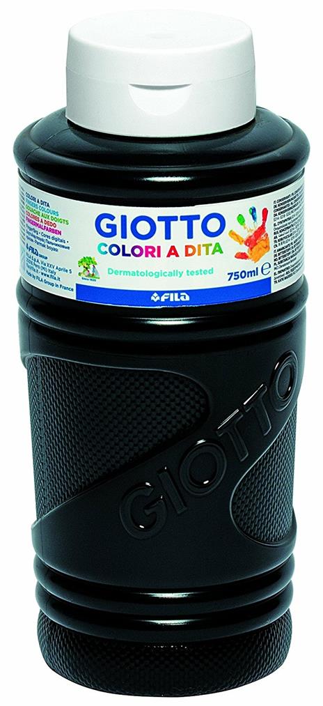 Colori a dita Giotto. Flacone 750 ml. Nero - 2