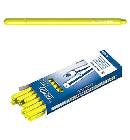 Pennarelli Tratto Pen 12 pz. Giallo