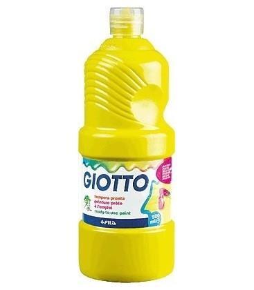 Tempera pronta Giotto qualità extra. Flacone 500 ml. Giallo primario