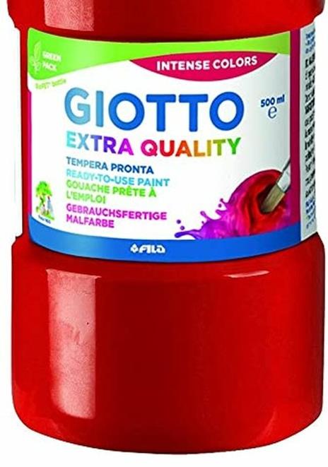 Tempera pronta Giotto qualità extra. Flacone 500 ml. Rosso vermiglione - 3