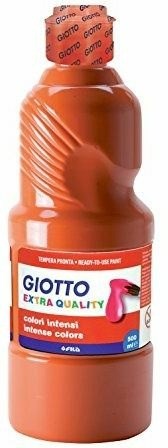 Tempera pronta Giotto qualità extra. Flacone 500 ml. Rosso scarlatto -  Giotto - Cartoleria e scuola