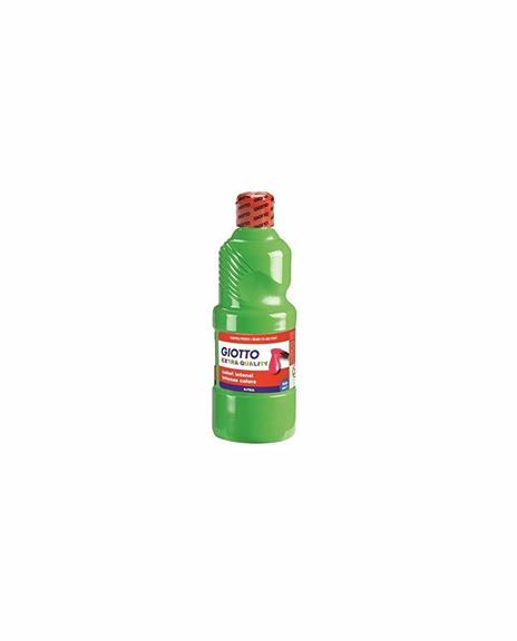 Tempera pronta Giotto qualità extra. Flacone 500 ml. Verde cinabro - 2