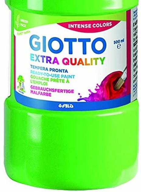 Tempera pronta Giotto qualità extra. Flacone 500 ml. Verde cinabro - 3