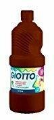 Tempera pronta Giotto qualità extra. Flacone 500 ml. Marrone