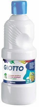 Tempera pronta Giotto qualità extra. Flacone 1000 ml. Bianco