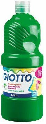 Tempera pronta Giotto qualità extra. Flacone 1000 ml. Verde