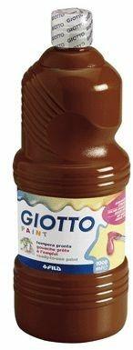 Tempera pronta Giotto qualità extra. Flacone 1000 ml. Marrone