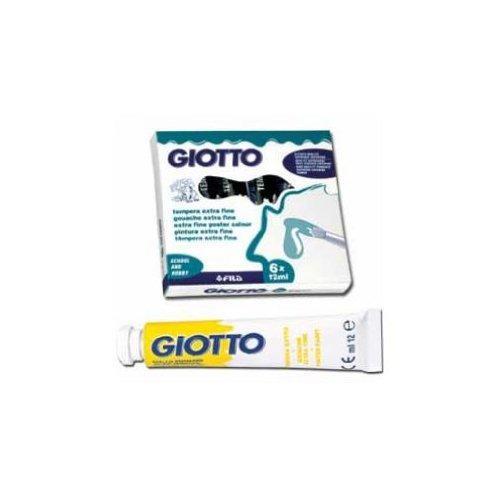 Giotto tempera Extra in tubetto 12 ml in confezione 6 pezzi giallo ocra - 2