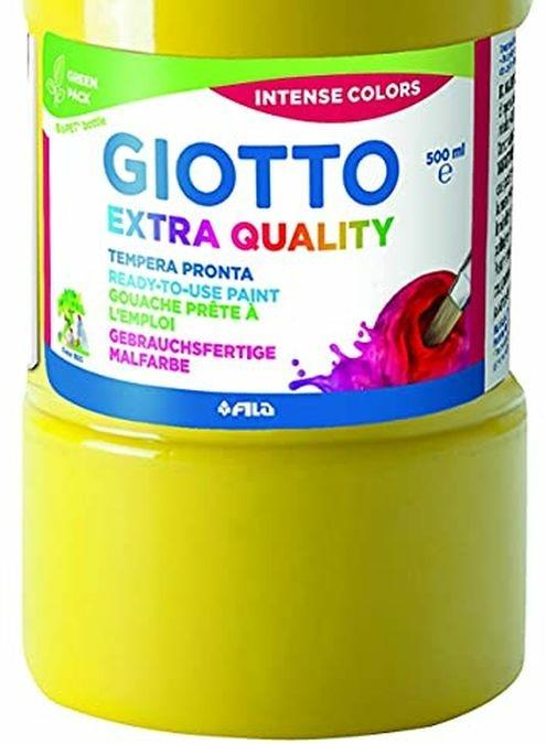 Tempera pronta Giotto qualità extra. Flacone 500 ml. Giallo scuro - 3