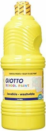 Tempera pronta Giotto School Paint. Flacone 1000 ml. Giallo primario