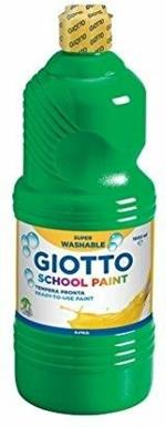 Tempera pronta Giotto School Paint. Flacone 1000 ml. Verde