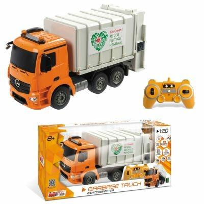 Mercedes Camion 1:20 Spazzatura Con Radiocomando E Batterie Ricaricabili - 3