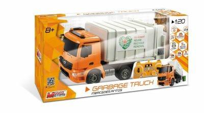 Mercedes Camion 1:20 Spazzatura Con Radiocomando E Batterie Ricaricabili - 4