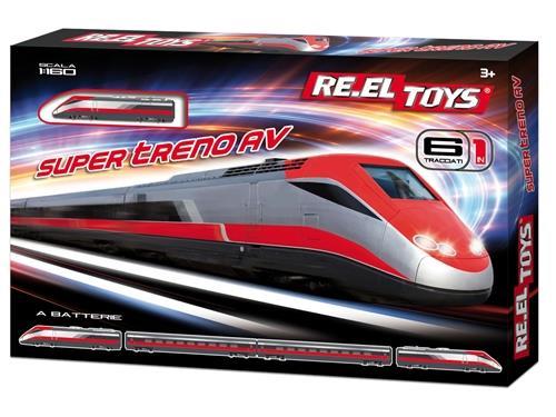 Re.El Toys 0323. Super Treno Av. Electric Train - Re.el toys - Macchinine -  Giocattoli | IBS