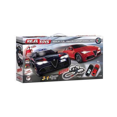 Pista Elettrica Alfa Giulia Quadrifoglio + Alfa Giulia Quadrifoglio Carabinieri Pista Slot Car 600 Cm - 4