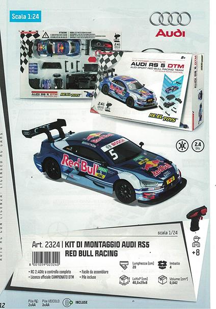 Reel Toys Kit Di Montaggio Audi Rs5 Red Bull Racing Sc.1 24 2.4Ghz