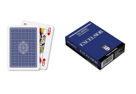 Carte Poker Excelsior - Mazzo Blu - Dal Negro - Carte da gioco - Giocattoli  | IBS