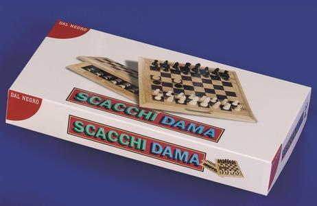 Scacchi e dama pieghevole in legno Dal Negro - Dal Negro - Scacchi e dama -  Giocattoli | IBS