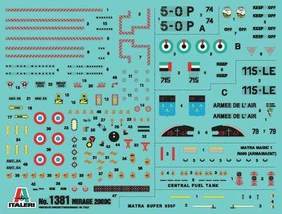 Italeri MIRAGE 2000C GULF WAR 25th ANNIVERSARY 1:72 Kit di montaggio Aereo ad ala fissa - 6