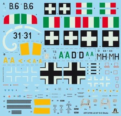 Italeri Ju 87 D 5 Stuka 1:48 Kit di montaggio - 5