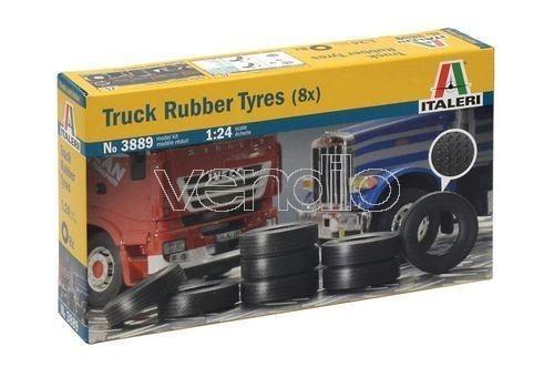 Modellino Italeri It3889 Gomme per Motrice Camion 8 Pz.Kit 1:24