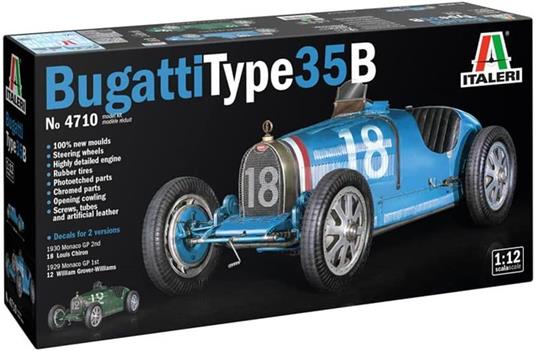 Auto Bugatti Type 35B Scala 1:12 - Italeri - Automobili - Giocattoli | IBS
