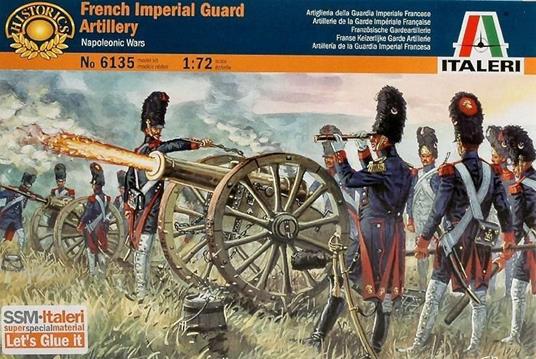 Italeri IT6135 FRENCH IMPERIAL GUARD ARTILL.KIT 1:72 Modellino - 2