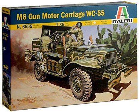 M6 Gun Motor Carriage 37Mm Wc-55 Plastic Kit 1:35 Model It6555