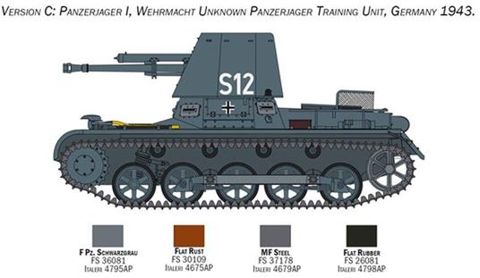 Italeri Panzerjäger I 1:35 Kit di montaggio Cisterna - 8