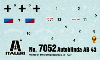 Italeri IT7052 AUTOBLINDA AB 43 KIT 1:72 Modellino - 4