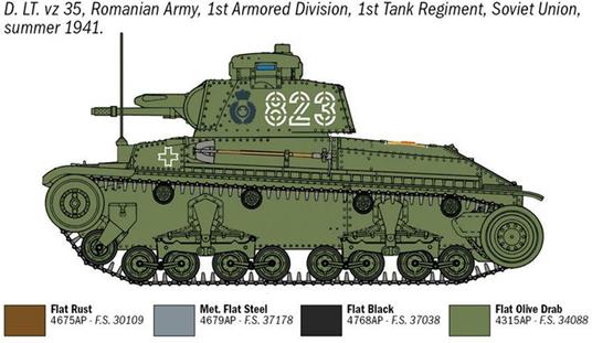 Italeri Pz. Kpfw. 35(t) 1:72 Kit di montaggio Cisterna - 6