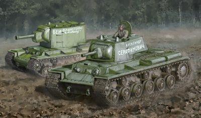 Kv-1 / Kv-2 Tank Plastic Kit 1:56 Model It15763 - 5