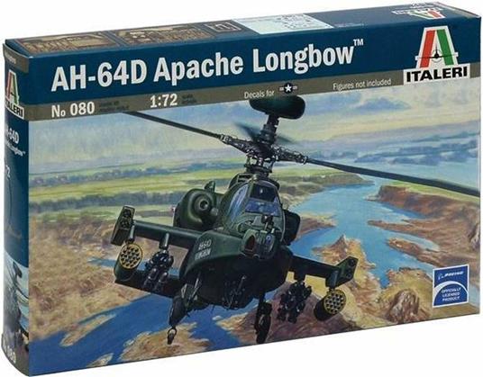 Elicottero AH-64 D Apache Longbow 1:72. Italeri 0080S