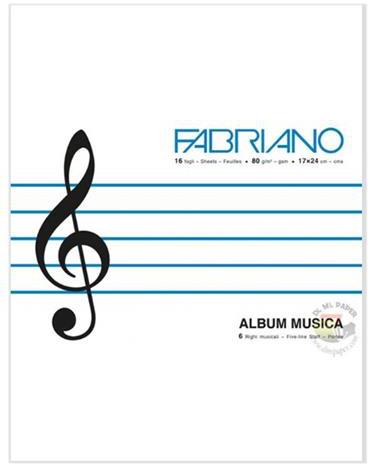 Album Musica 6 Pentagrammi - 17 X 24 Cm