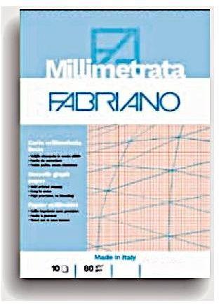 Album disegno foglio Liscio, Millimetrato Bianco e Arancio 21 x 29,7 cm  19100662 - Fabriano - Cartoleria e scuola | IBS