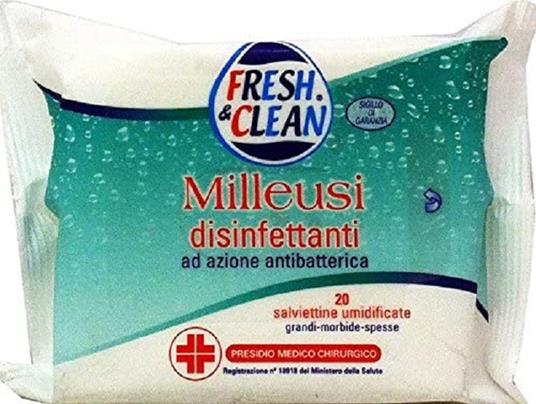 Fissan Fresh & Clean Salviette Milleusi Disinfettanti Offerta 12 Confezioni  da 20 Pz - Perfetti Fissan Silc - Per la culla e il passeggino - Giocattoli  | IBS