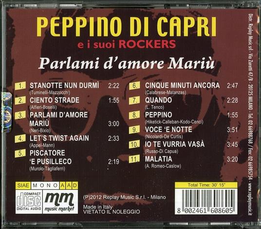 Parlami d'amore Mariù - CD Audio di Peppino Di Capri - 2