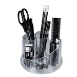 Desk-Set Girevole Plexy Completo Di Accessori In Plexiglas