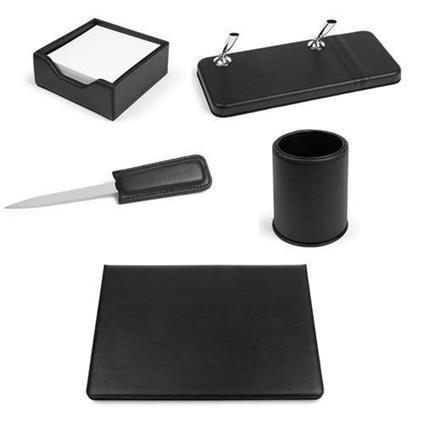 Set Scrivania Vip 5pz Nero