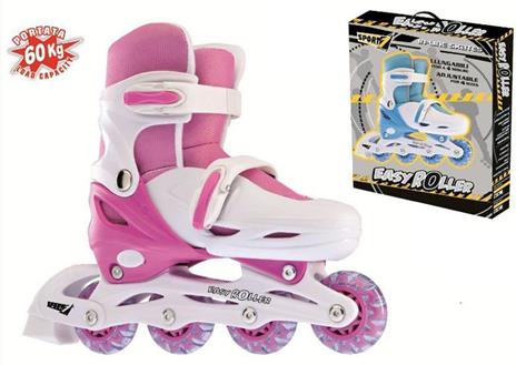 Pattini In Line Easy Roller 35 38 Regolabili Rosa