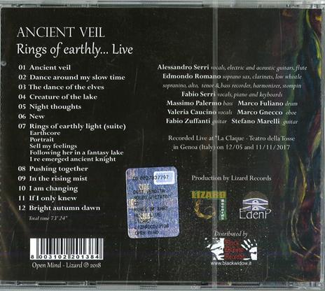 Rings of Earthly... Live - CD Audio di Ancient Veil - 2