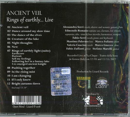 Rings of Earthly... Live - CD Audio di Ancient Veil - 2