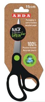 Forbice Black Is The New Green in Plastica Riciclata cm. 15