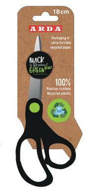 Forbice Black Is The New Green in Plastica Riciclata cm. 18