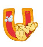 Lettera adesiva U Winnie the Pooh