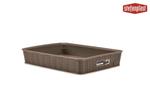 Stefanplast Elegance Cestino Rattan Marrone 35 x 26 x 6 cm